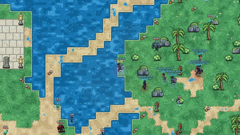 Sandy islands and the blue sea of Sapphire Star