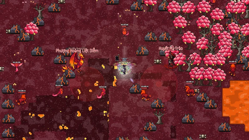 Crimson Flame Phoenix in battle in the Crimson Flame Heavenly Domain